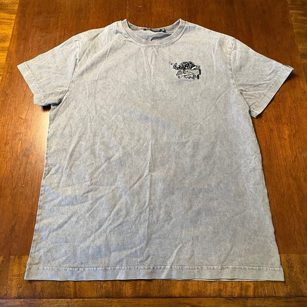 Shiniko Graphic T-Shirt Gray Men's Medium